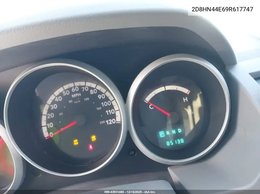 2D8HN44E69R617747 2009 Dodge Grand Caravan Se