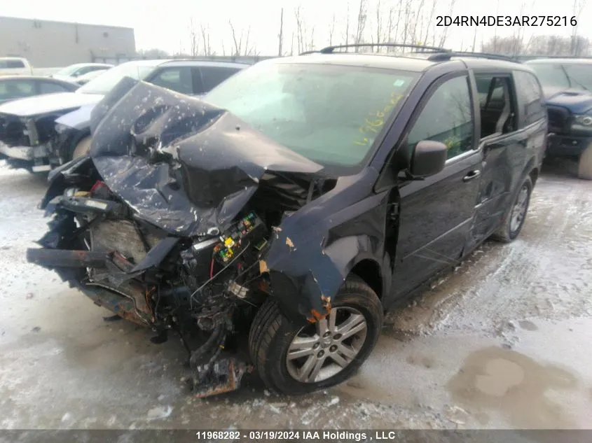 2010 Dodge Grand Caravan Se VIN: 2D4RN4DE3AR275216 Lot: 11968282