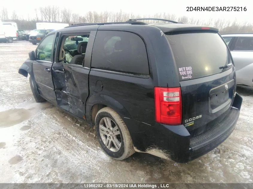 2010 Dodge Grand Caravan Se VIN: 2D4RN4DE3AR275216 Lot: 11968282