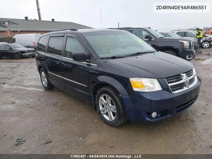 2010 Dodge Grand Caravan Se VIN: 2D4RN4DE9AR486551 Lot: 11982497