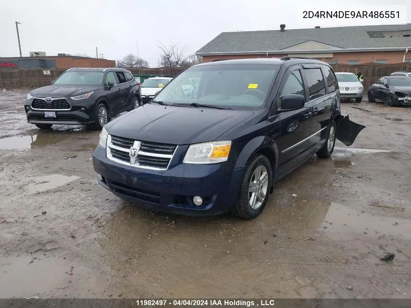 2010 Dodge Grand Caravan Se VIN: 2D4RN4DE9AR486551 Lot: 11982497