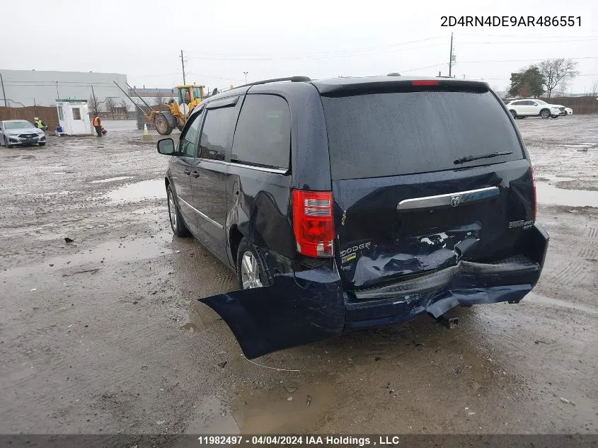 2D4RN4DE9AR486551 2010 Dodge Grand Caravan Se