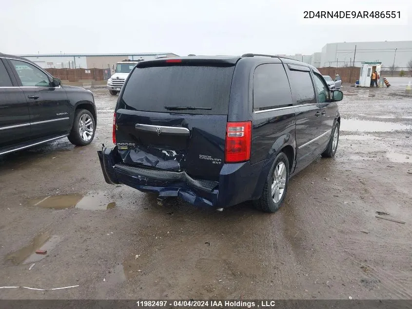 2010 Dodge Grand Caravan Se VIN: 2D4RN4DE9AR486551 Lot: 11982497