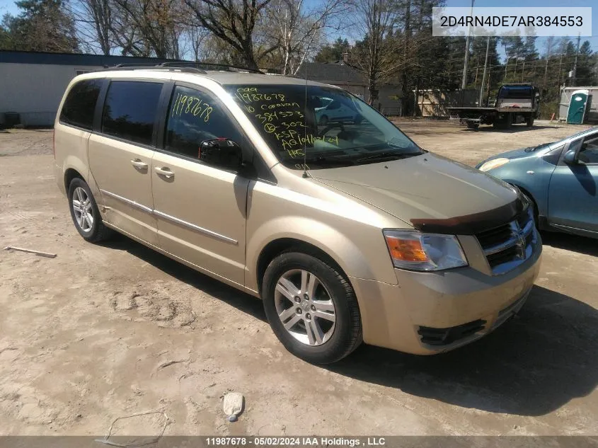 2010 Dodge Grand Caravan Se VIN: 2D4RN4DE7AR384553 Lot: 11987678