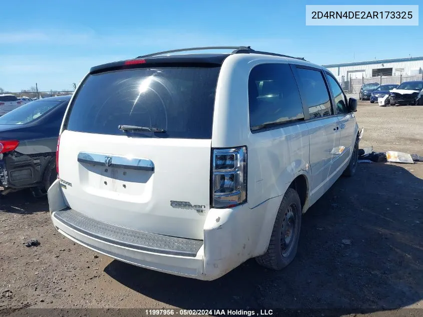 2D4RN4DE2AR173325 2010 Dodge Grand Caravan Se