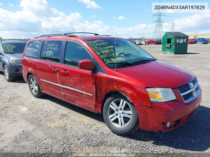 2D4RN4DX5AR197829 2010 Dodge Grand Caravan Se