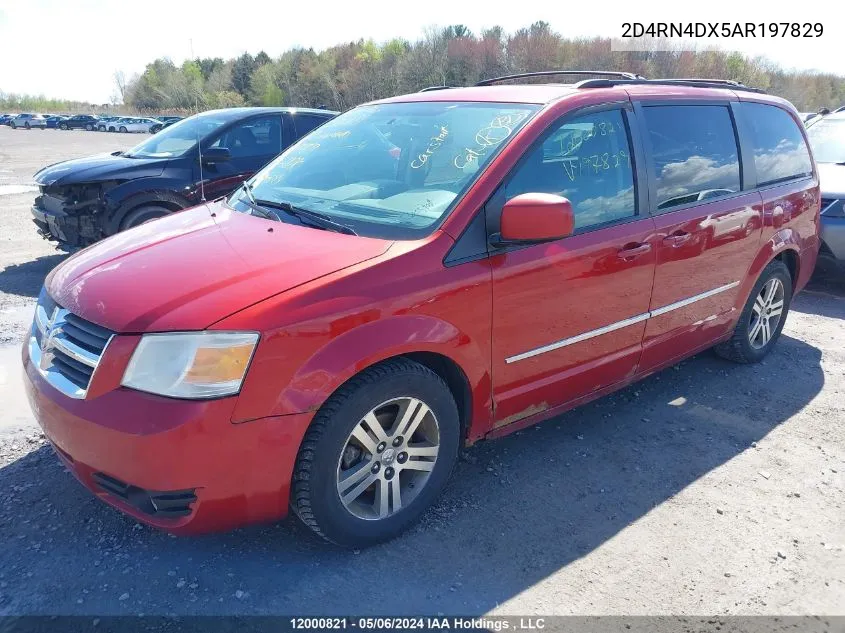 2010 Dodge Grand Caravan Se VIN: 2D4RN4DX5AR197829 Lot: 12000821