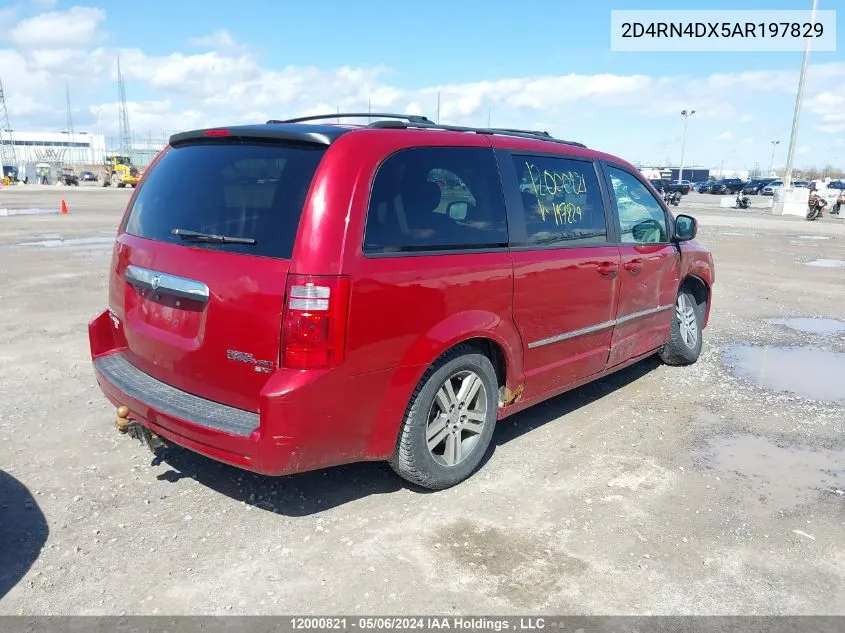 2010 Dodge Grand Caravan Se VIN: 2D4RN4DX5AR197829 Lot: 12000821