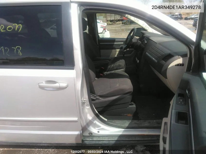 2D4RN4DE1AR349278 2010 Dodge Grand Caravan Se