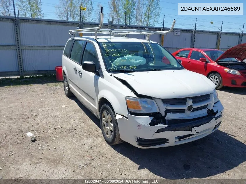 2010 Dodge Grand Caravan C/V VIN: 2D4CN1AEXAR246689 Lot: 12002847