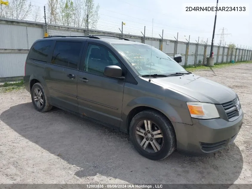 2010 Dodge Caravan VIN: 2D4RN4DE3AR234133 Lot: 12003535