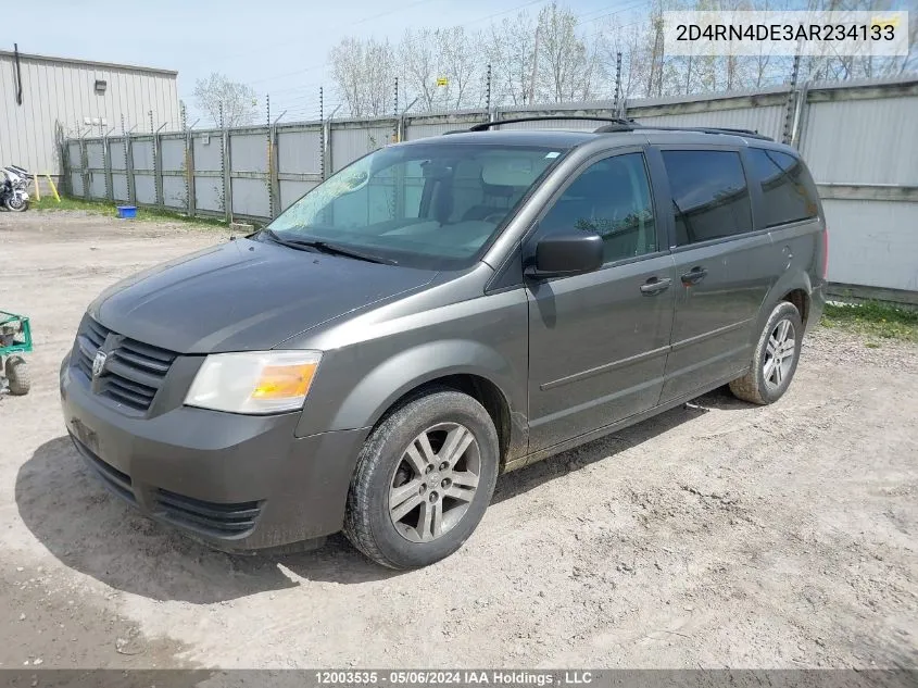 2010 Dodge Caravan VIN: 2D4RN4DE3AR234133 Lot: 12003535