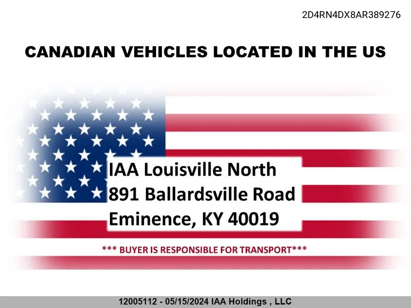 2D4RN4DX8AR389276 2010 Dodge Grand Caravan Se