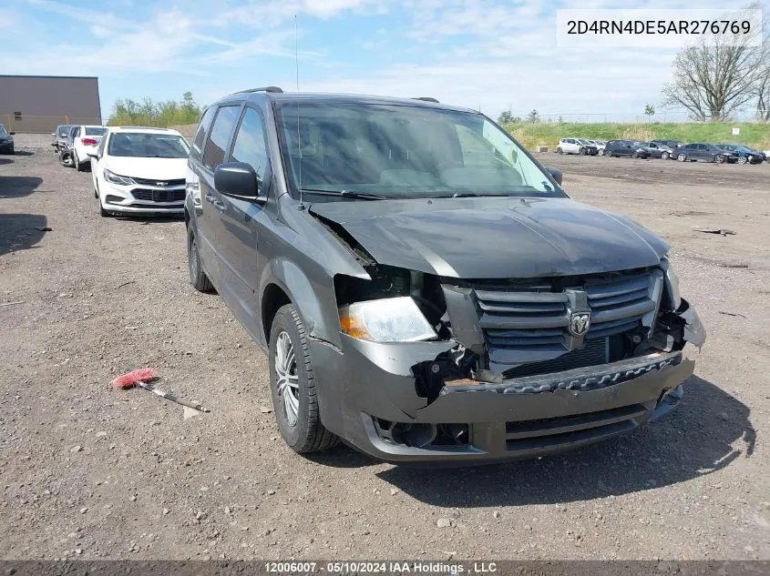 2D4RN4DE5AR276769 2010 Dodge Grand Caravan Se