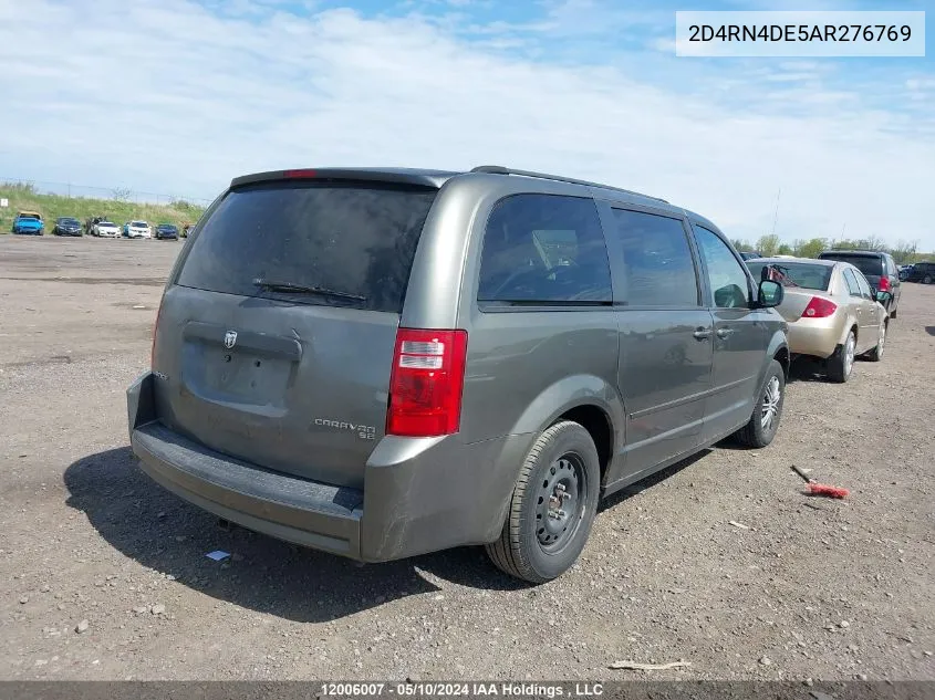 2D4RN4DE5AR276769 2010 Dodge Grand Caravan Se