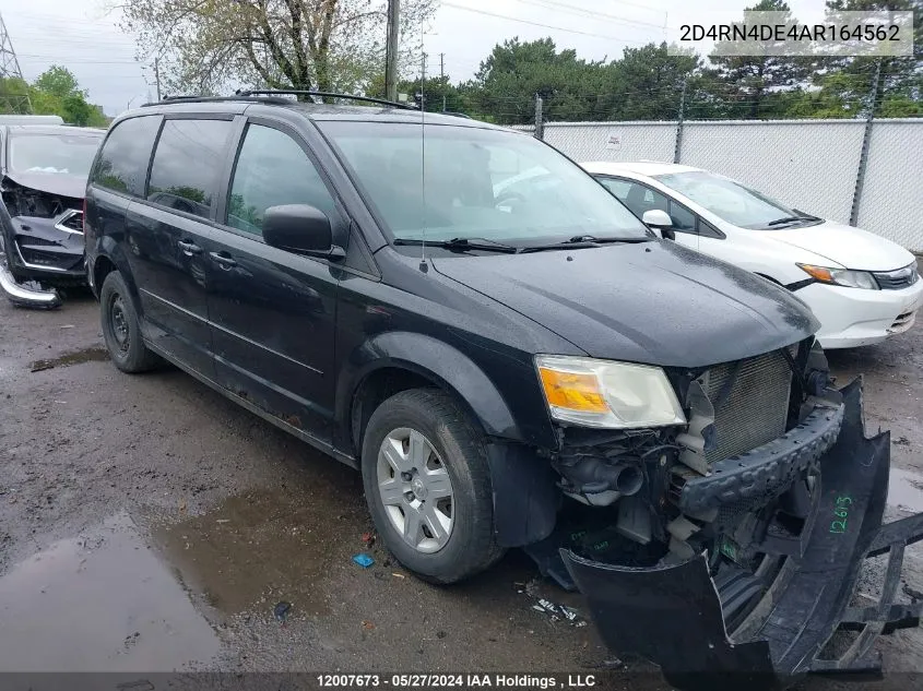 2010 Dodge Grand Caravan Se VIN: 2D4RN4DE4AR164562 Lot: 12007673