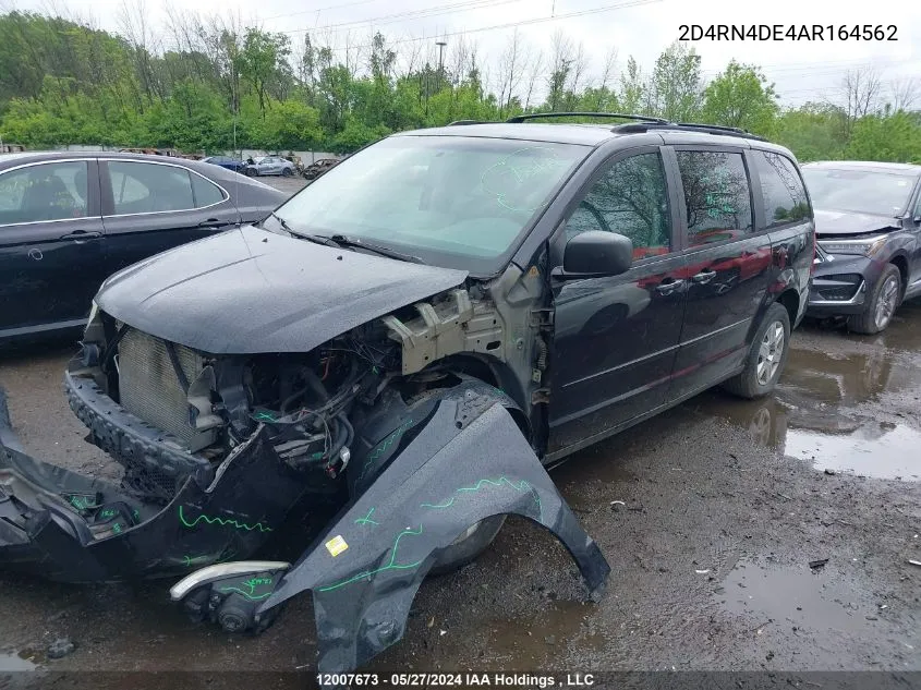 2010 Dodge Grand Caravan Se VIN: 2D4RN4DE4AR164562 Lot: 12007673