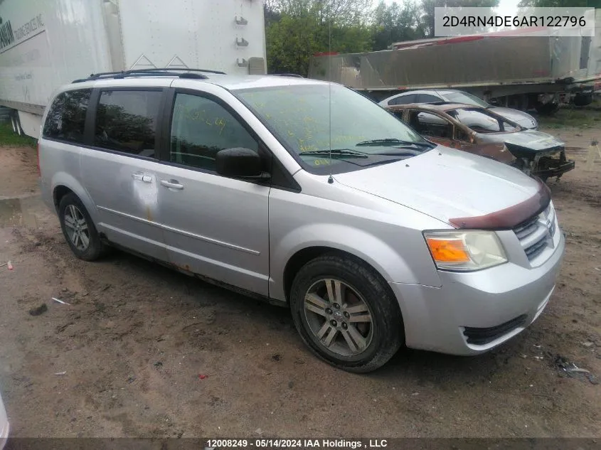 2010 Dodge Grand Caravan Se VIN: 2D4RN4DE6AR122796 Lot: 12008249