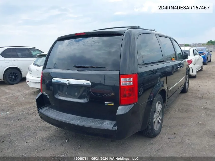 2010 Dodge Grand Caravan Sxt VIN: 2D4RN4DE3AR167467 Lot: 12008764