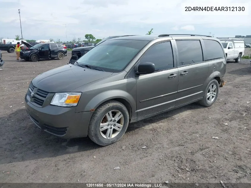 2D4RN4DE4AR312130 2010 Dodge Grand Caravan Se