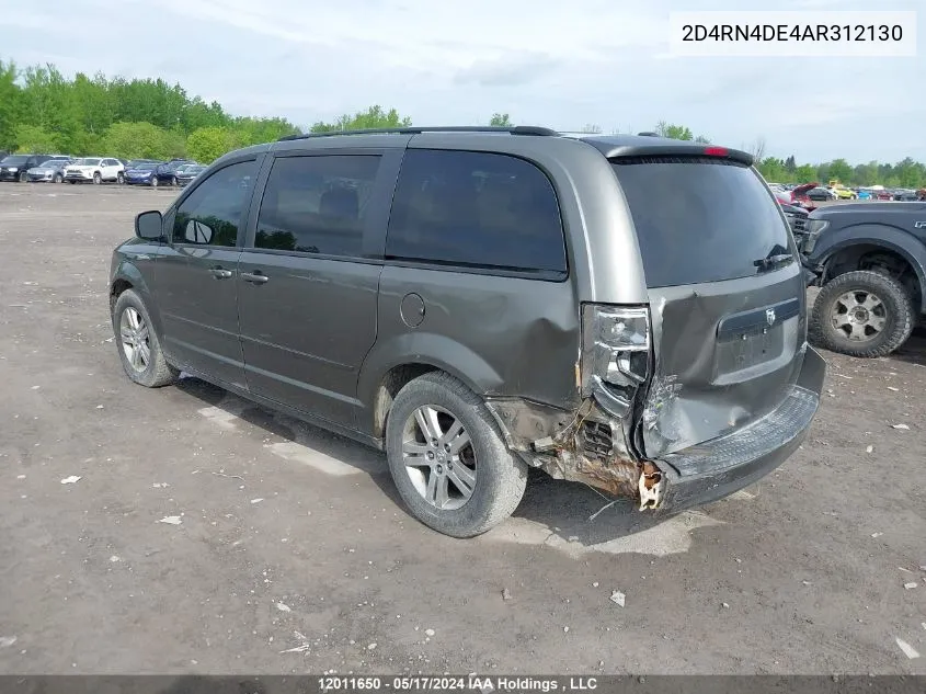 2010 Dodge Grand Caravan Se VIN: 2D4RN4DE4AR312130 Lot: 12011650