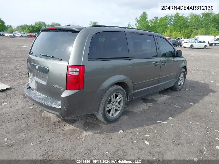 2D4RN4DE4AR312130 2010 Dodge Grand Caravan Se