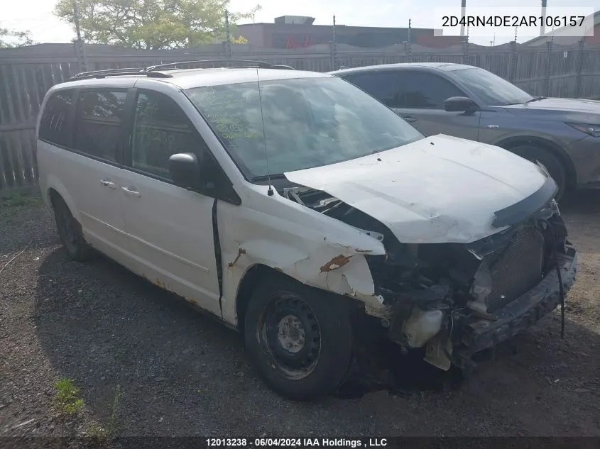 2D4RN4DE2AR106157 2010 Dodge Grand Caravan