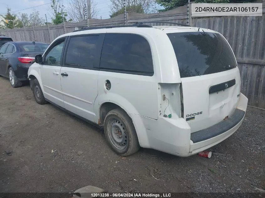 2D4RN4DE2AR106157 2010 Dodge Grand Caravan