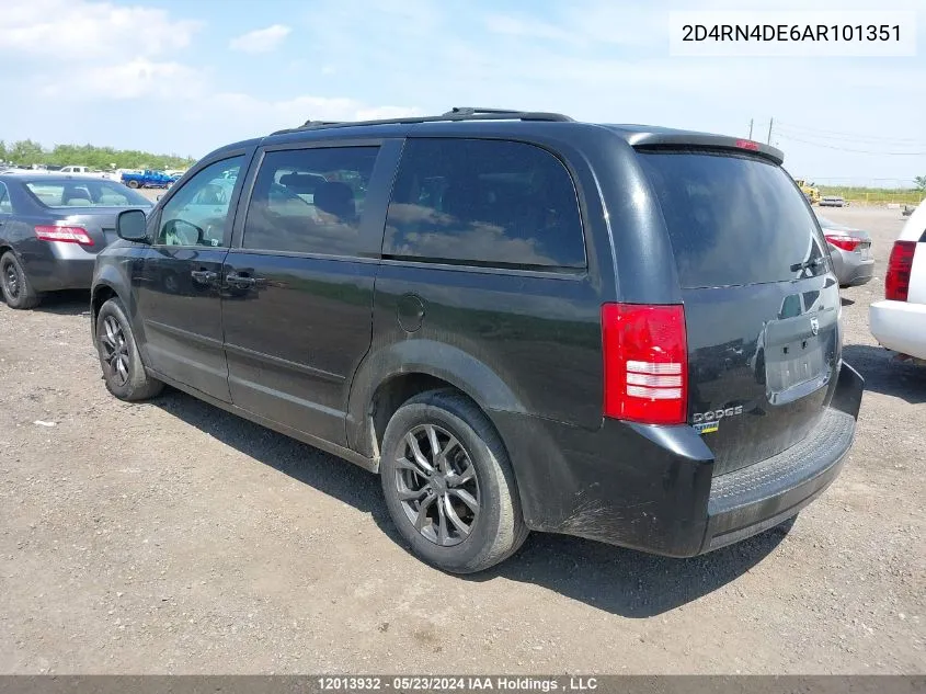 2D4RN4DE6AR101351 2010 Dodge Grand Caravan Se