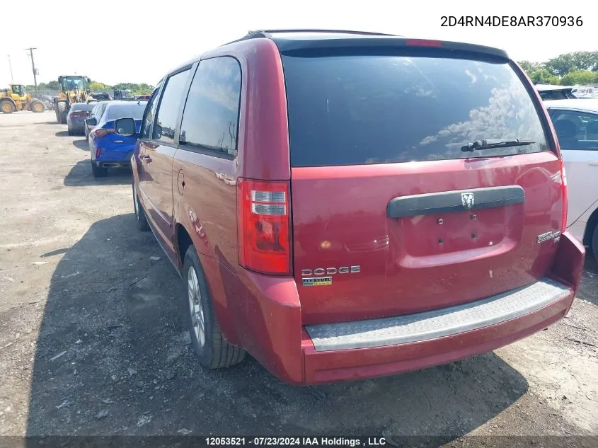 2D4RN4DE8AR370936 2010 Dodge Grand Caravan Se