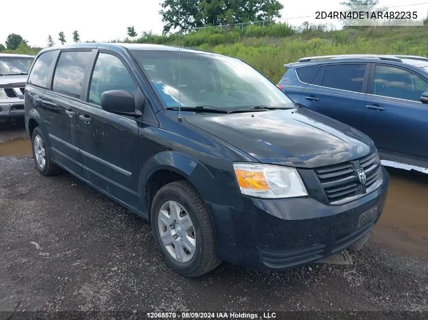 2010 Dodge Grand Caravan VIN: 2D4RN4DE1AR482235 Lot: 12068570