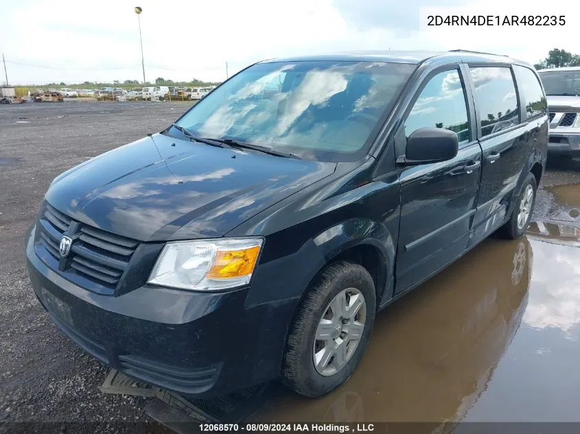 2010 Dodge Grand Caravan VIN: 2D4RN4DE1AR482235 Lot: 12068570