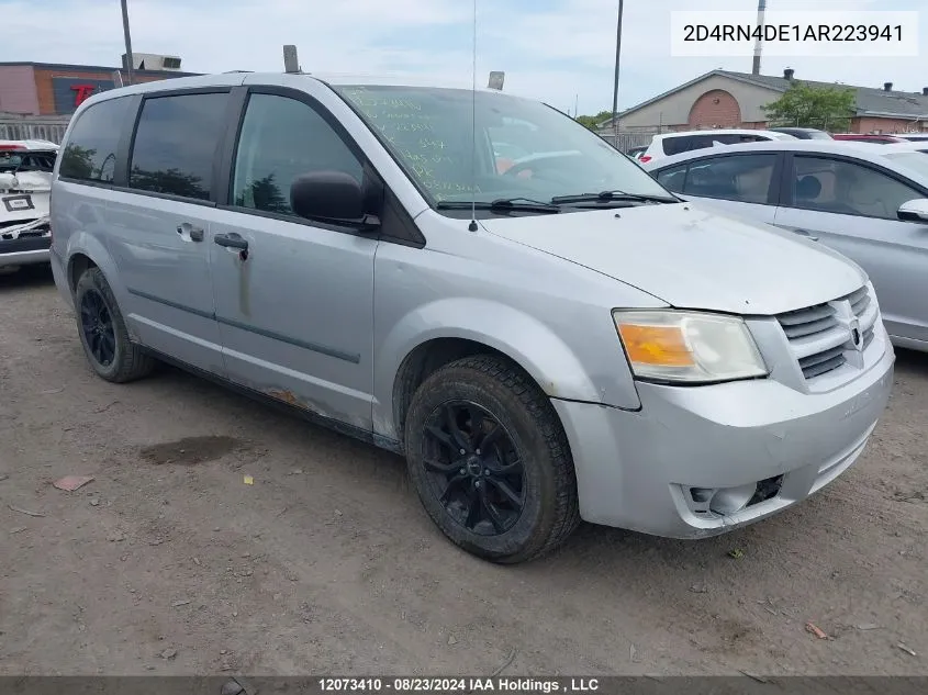 2D4RN4DE1AR223941 2010 Dodge Grand Caravan Se