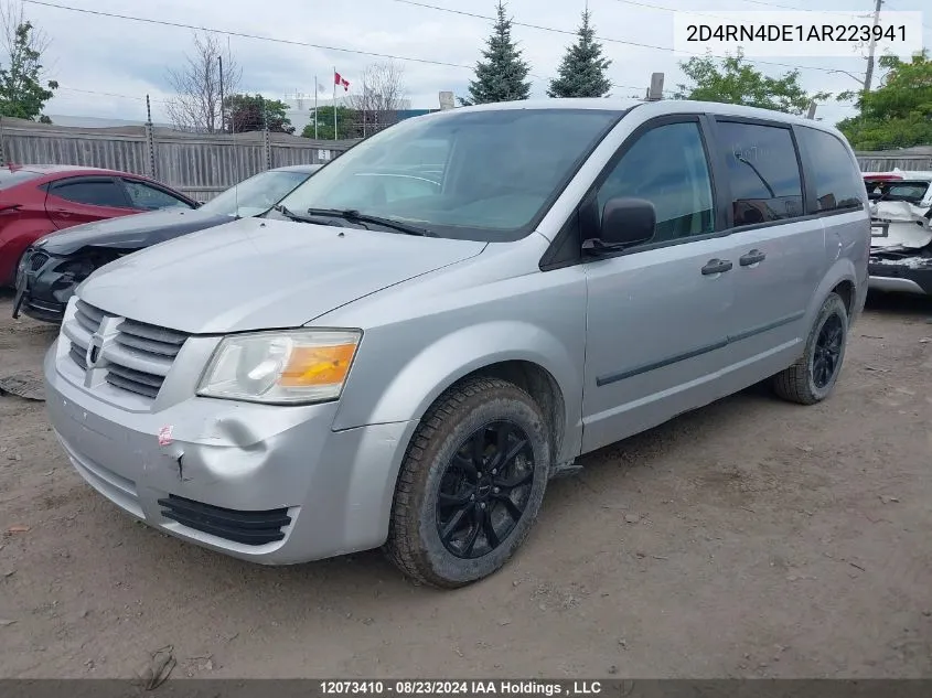 2010 Dodge Grand Caravan Se VIN: 2D4RN4DE1AR223941 Lot: 12073410