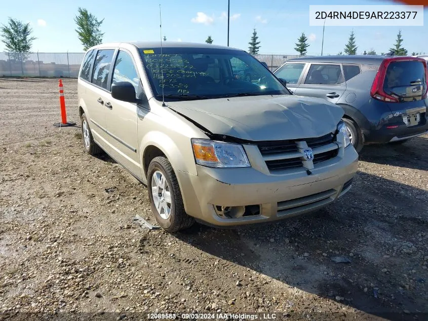 2010 Dodge Grand Caravan Se VIN: 2D4RN4DE9AR223377 Lot: 12089583