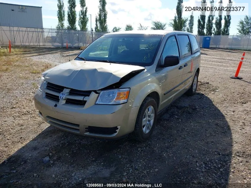 2010 Dodge Grand Caravan Se VIN: 2D4RN4DE9AR223377 Lot: 12089583