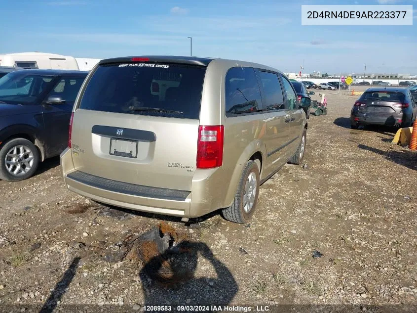 2010 Dodge Grand Caravan Se VIN: 2D4RN4DE9AR223377 Lot: 12089583