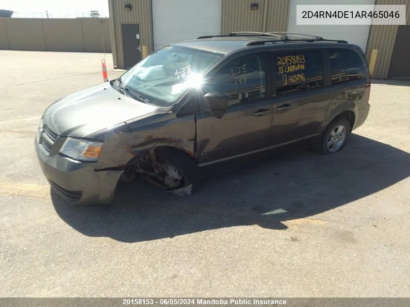 2D4RN4DE1AR465046 2010 Dodge Grand Caravan Se