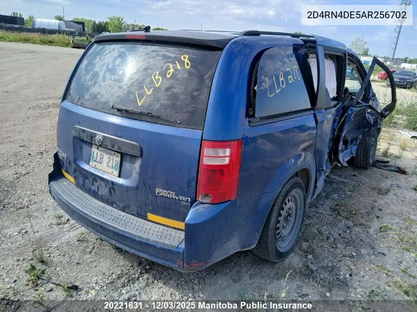 2D4RN4DE5AR256702 2010 Dodge Grand Caravan Se