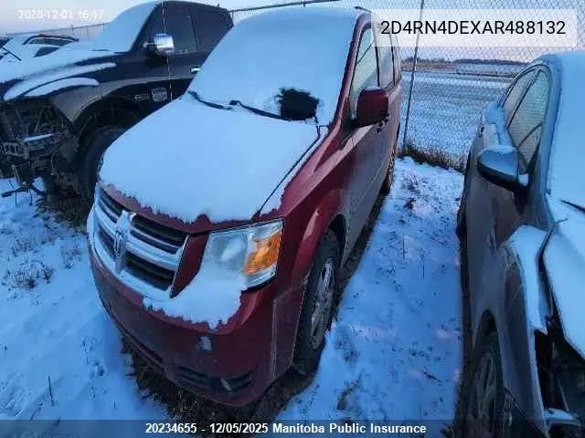 2D4RN4DEXAR488132 2010 Dodge Grand Caravan Sxt