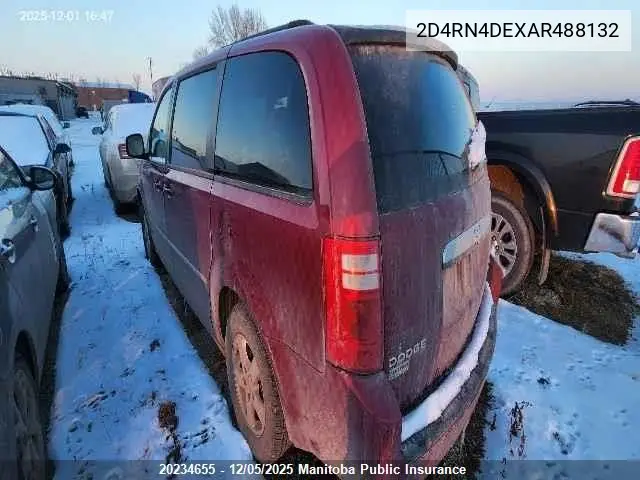 2D4RN4DEXAR488132 2010 Dodge Grand Caravan Sxt