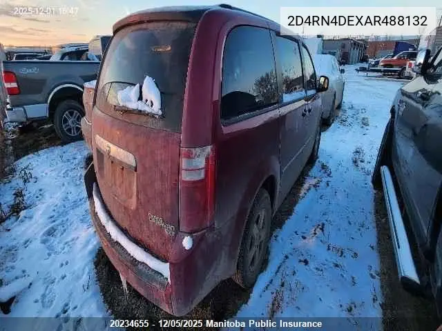 2D4RN4DEXAR488132 2010 Dodge Grand Caravan Sxt