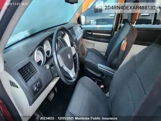2D4RN4DEXAR488132 2010 Dodge Grand Caravan Sxt