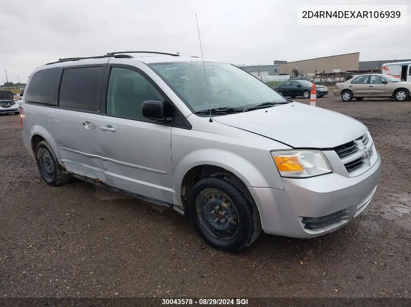 2D4RN4DEXAR106939 2010 Dodge Grand Caravan Se