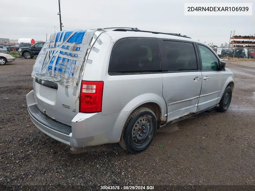 2D4RN4DEXAR106939 2010 Dodge Grand Caravan Se