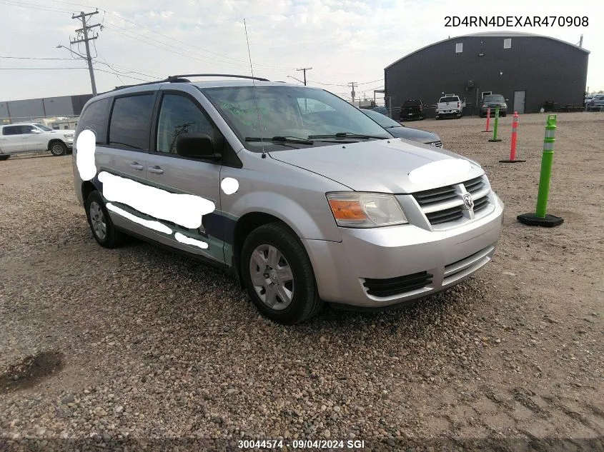 2010 Dodge Grand Caravan Se VIN: 2D4RN4DEXAR470908 Lot: 30044574