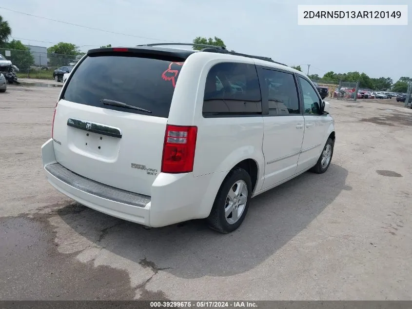 2D4RN5D13AR120149 2010 Dodge Grand Caravan Sxt