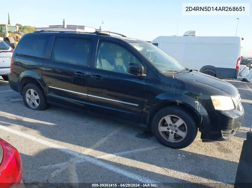 2010 Dodge Grand Caravan Sxt VIN: 2D4RN5D14AR268651 Lot: 39303415