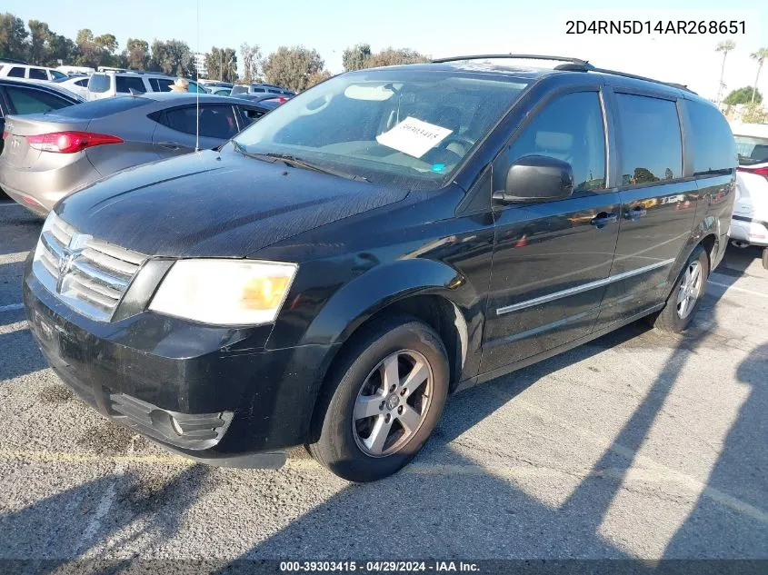 2010 Dodge Grand Caravan Sxt VIN: 2D4RN5D14AR268651 Lot: 39303415