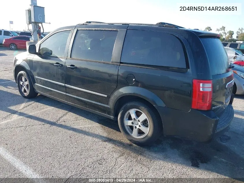 2010 Dodge Grand Caravan Sxt VIN: 2D4RN5D14AR268651 Lot: 39303415